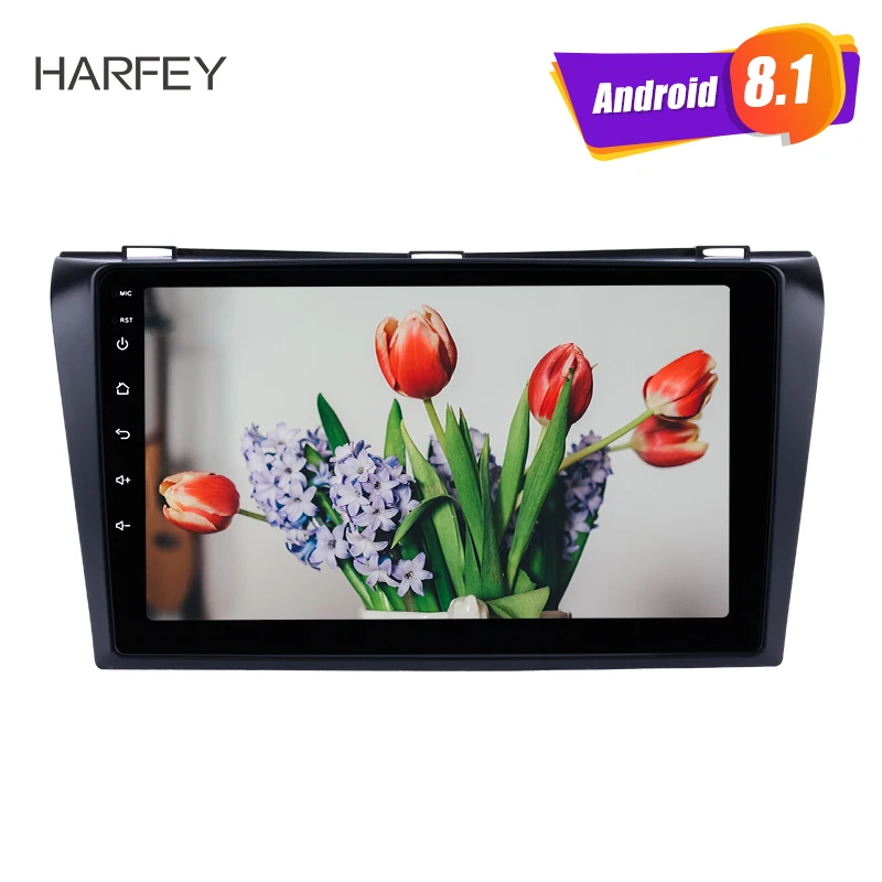 Harfey Android 9. 0 9 &quotBluetooth для Mazda 3 1 2004 GPS навигация радио Поддержка USB SD 3G WIFI резервный SWC