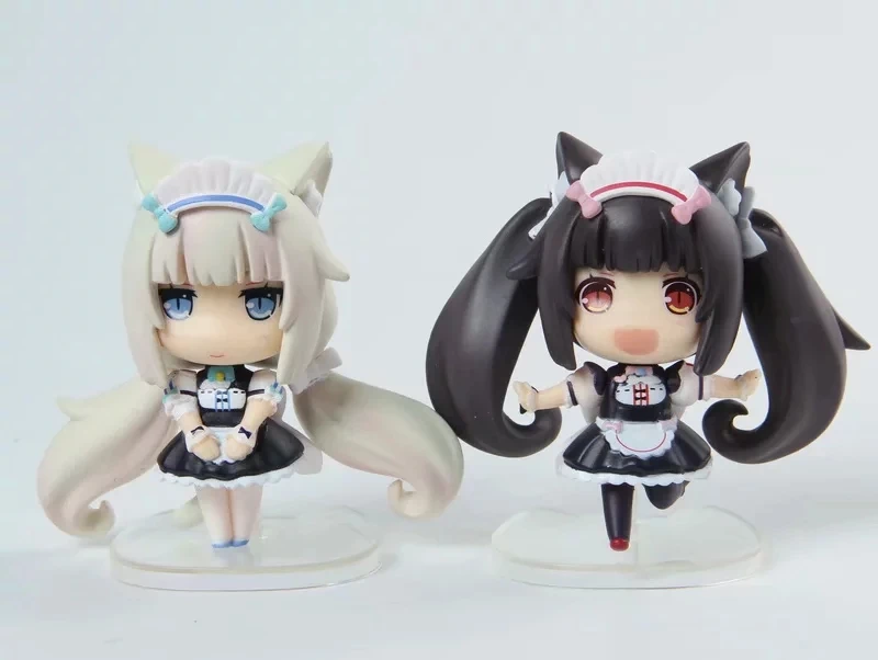 8 см милые аниме NEKOPARA шоколад ваниль Q глина ПВХ экшн Фигурки игрушки Аниме Статуя