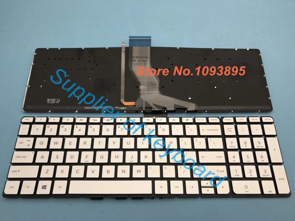 Оригинальная новая английская клавиатура для HP ENVY 17 N000 17t n000 n100 n153nr с серебряной