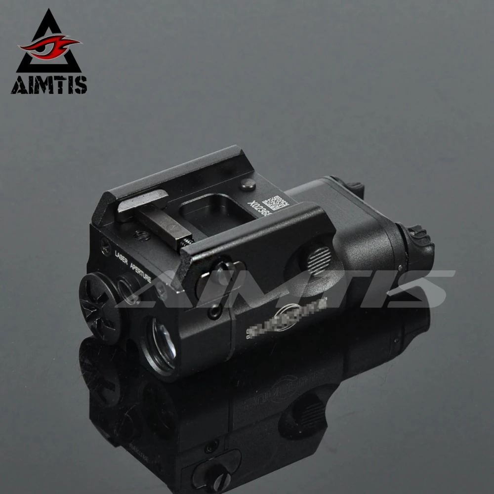 

AIMTIS XC2 Laser Light Compact Pistol Flashlight With Red Dot Laser Tactical LED MINI White Light 200 Lumens Airsoft Flashlight