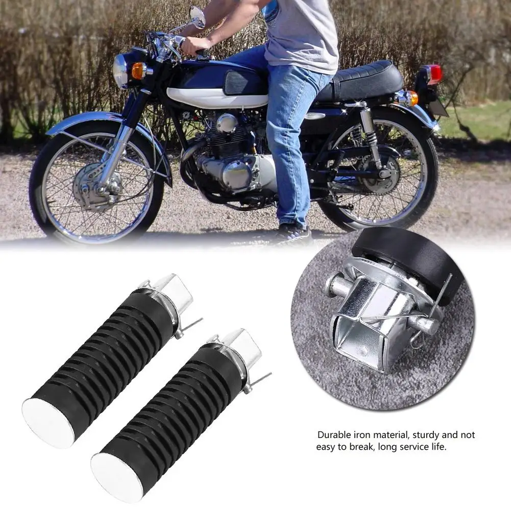 Колышки для ног мотоцикла 1 пара подножки педали Honda CB125S CB100 CG125 ABS + Iron Новинка