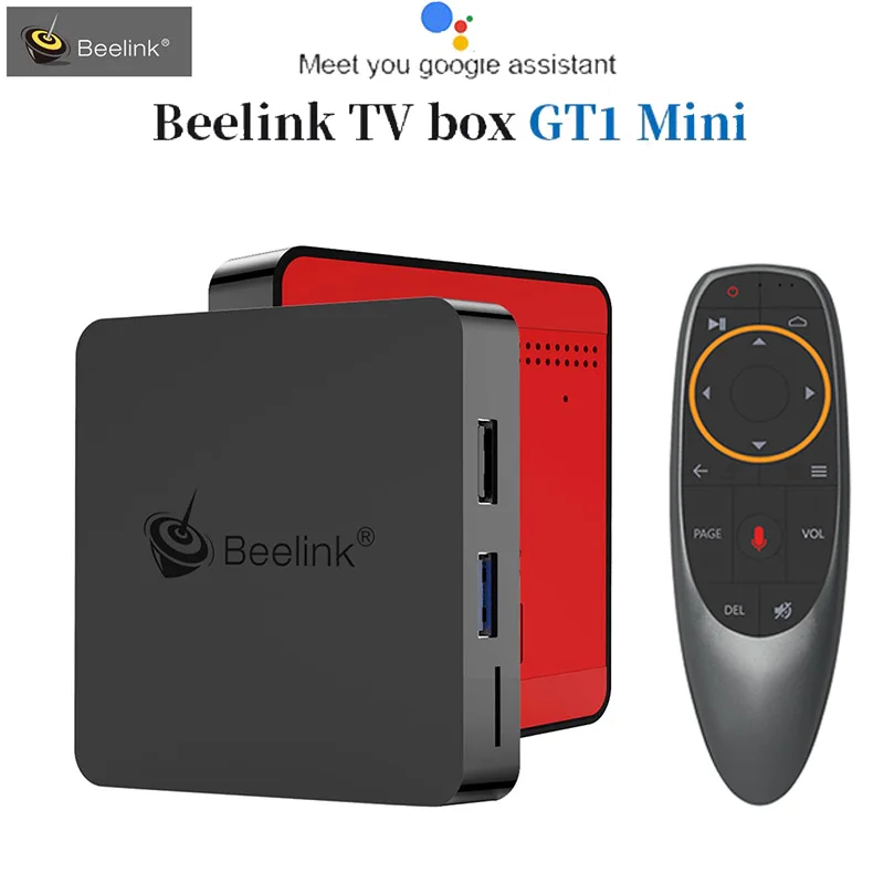 Оригинальный Beelink GT1 мини Smart tv Box Android 8 1 Amlogic S905X2 голосовой пульт дистанционного