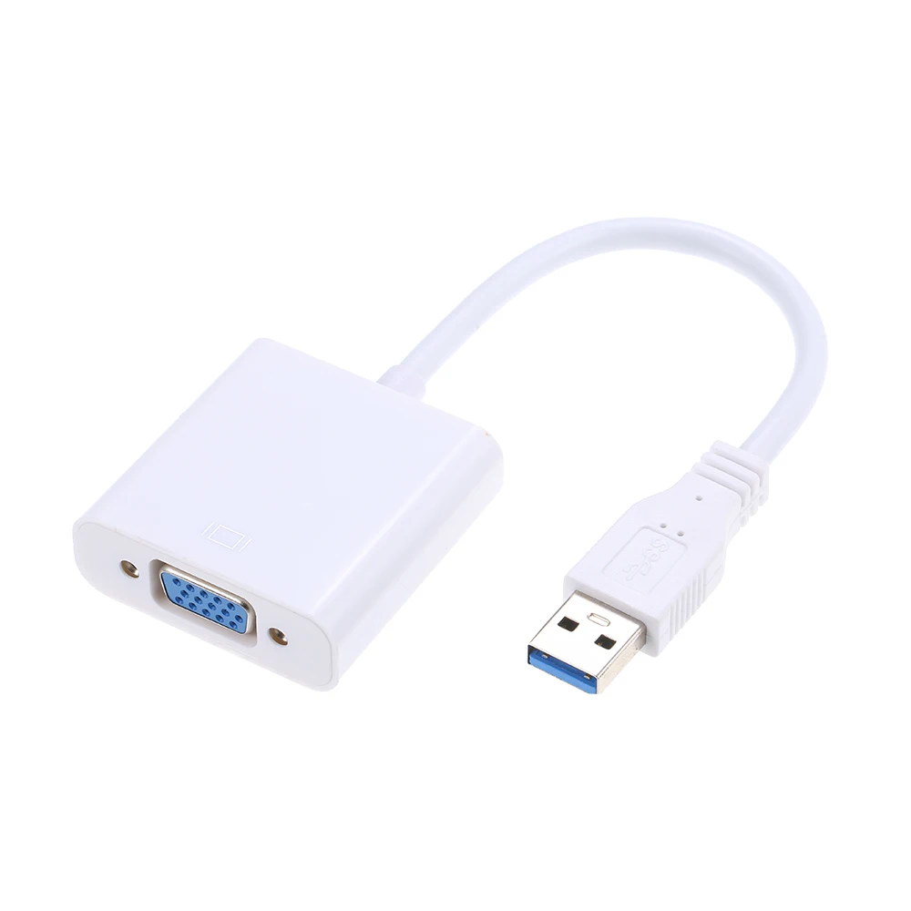 Кабель преобразователь USB3.0 в VGA мама 1080p для ПК ноутбука проектора ТВ приставки