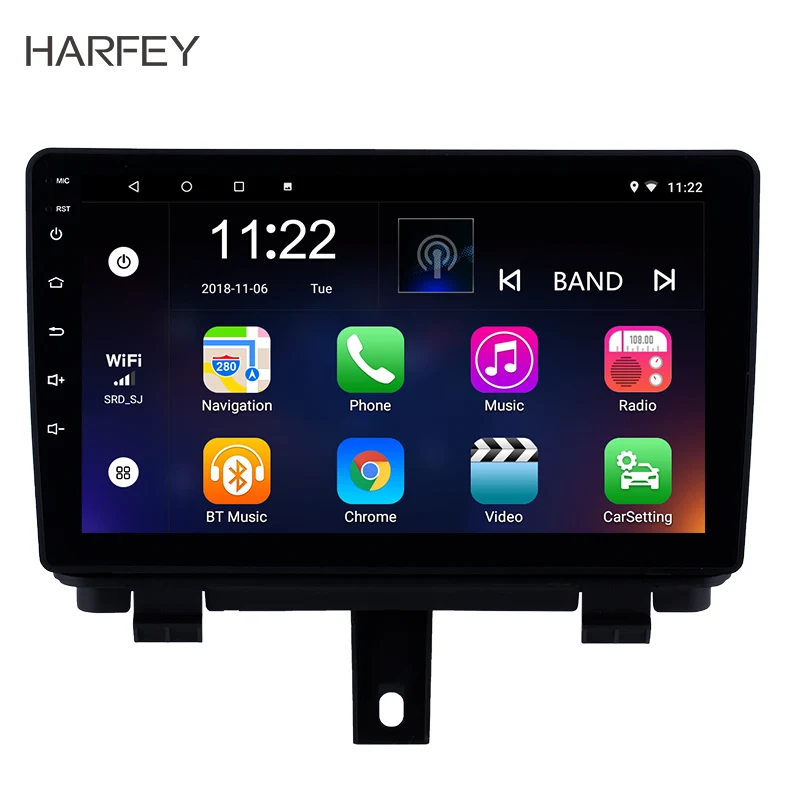 Автомобильный радиоприемник Harfey Android 10 0 8 ядерный HD 9 &quotHD Bluetooth GPS 2Din для AUDI Q3 2013 2014