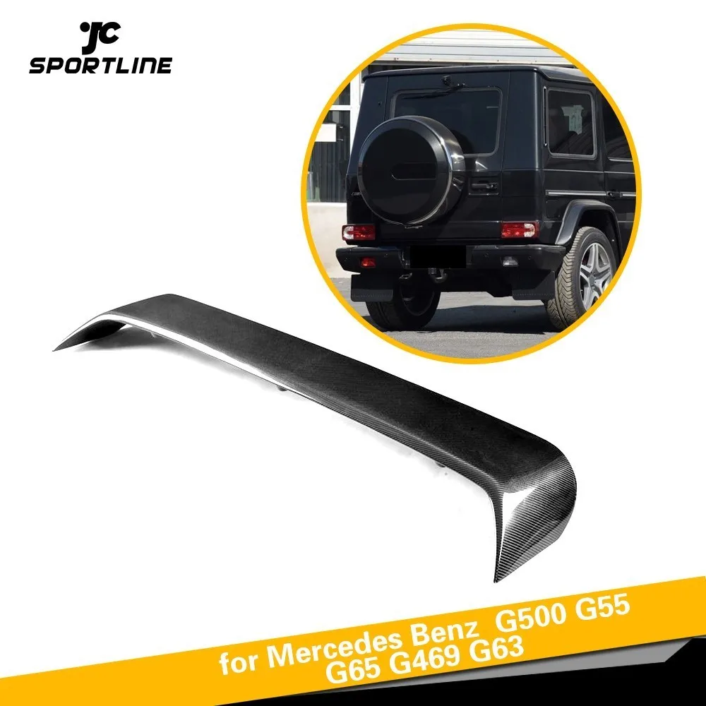 

Для Mercedes Benz G350 G500 G550 G55 G63 G65 AMG сухой спойлер для задней крыши из углеродного волокна G Class 2013-2017