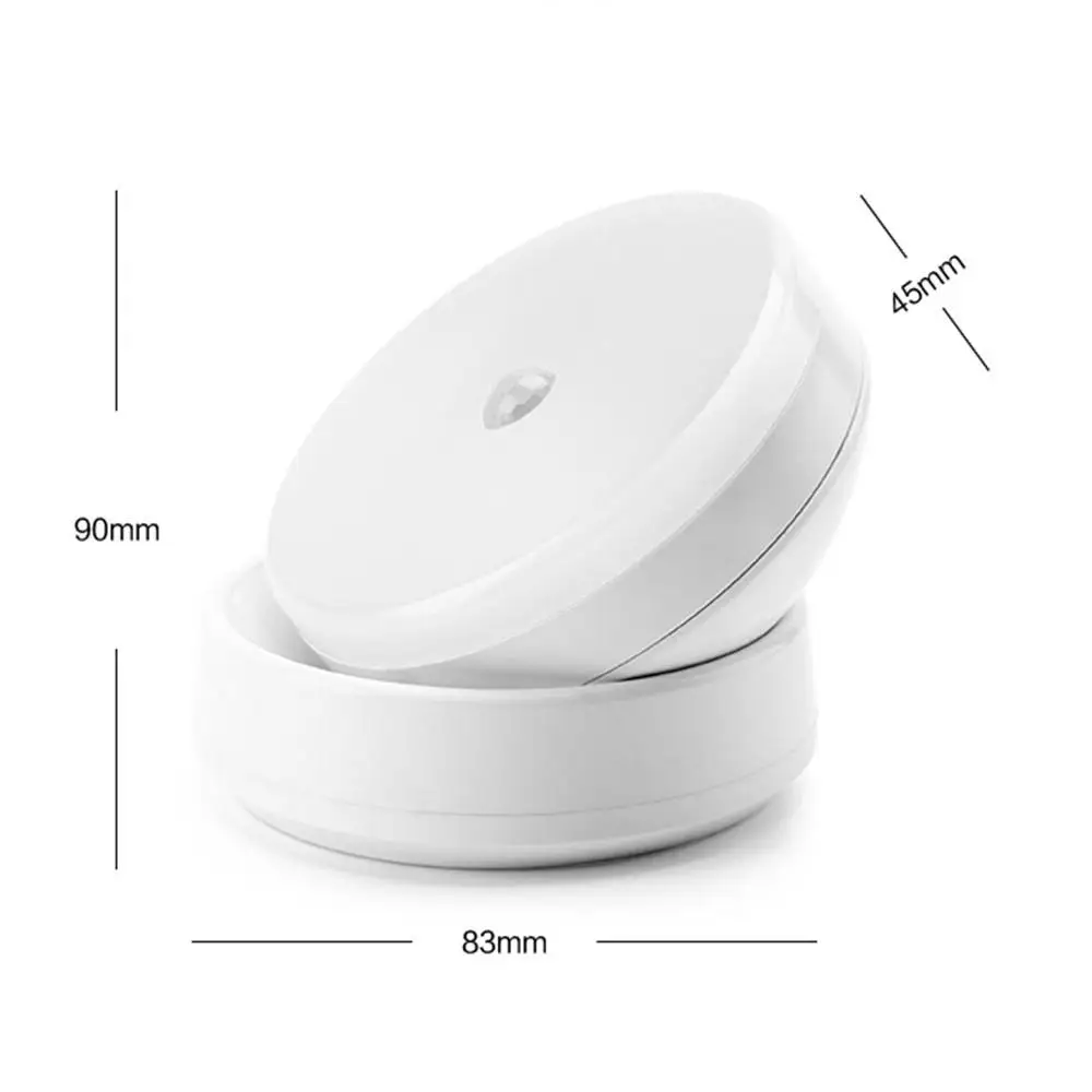 Dropship светодиодный ночной Светильник Батарея Мощность/USB зарядка движения Сенсор