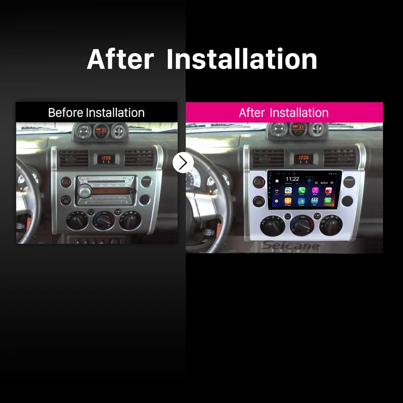 Seicane автомобильное радио Android 8 1 9 &quotHD + 16G 8Core для Toyota FJ CRUISER 2007 2018 GPS головное