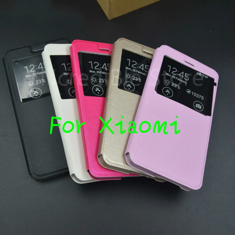 Защитный чехол с откидной крышкой для Xiaomi Redmi Note4 4X 5 прозрачное окно мобильный