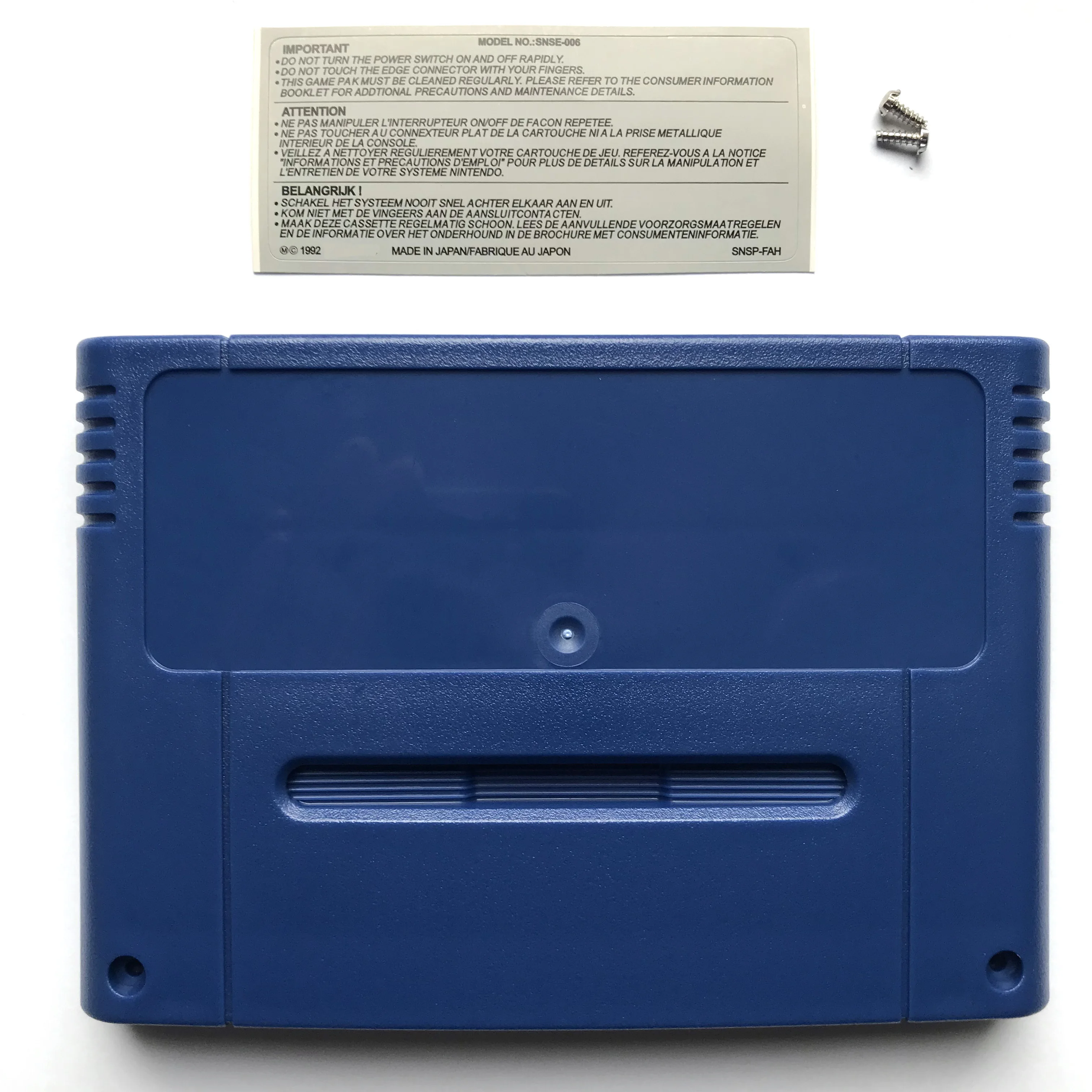 Синий Сменный Чехол Snes pal с наклейкой на заднюю панель|Запасные части| |