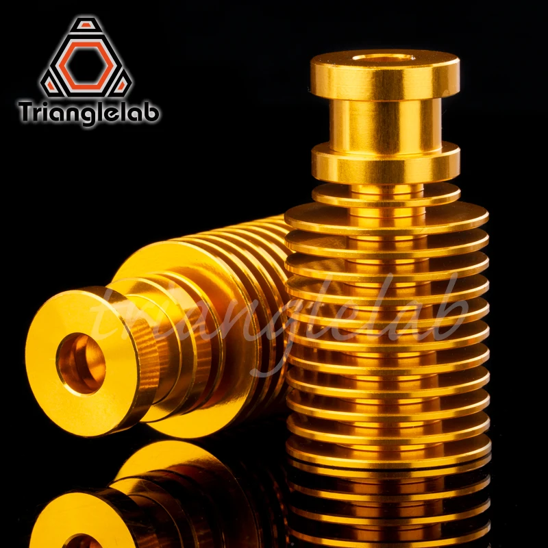 Trianglelab Высококачественный золотой теплоотвод на заказ Hotend V6 Nozzle J нагревательная