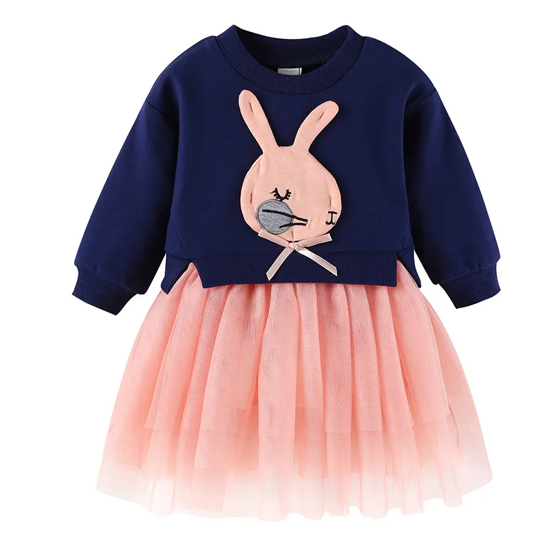 Infant Baby Girls Dress 2019 Spring Long Sleeve princess girls dress Cute Kids Clothes Toddler Party For 2 3 4 5 6 7 8 Yrs | Детская