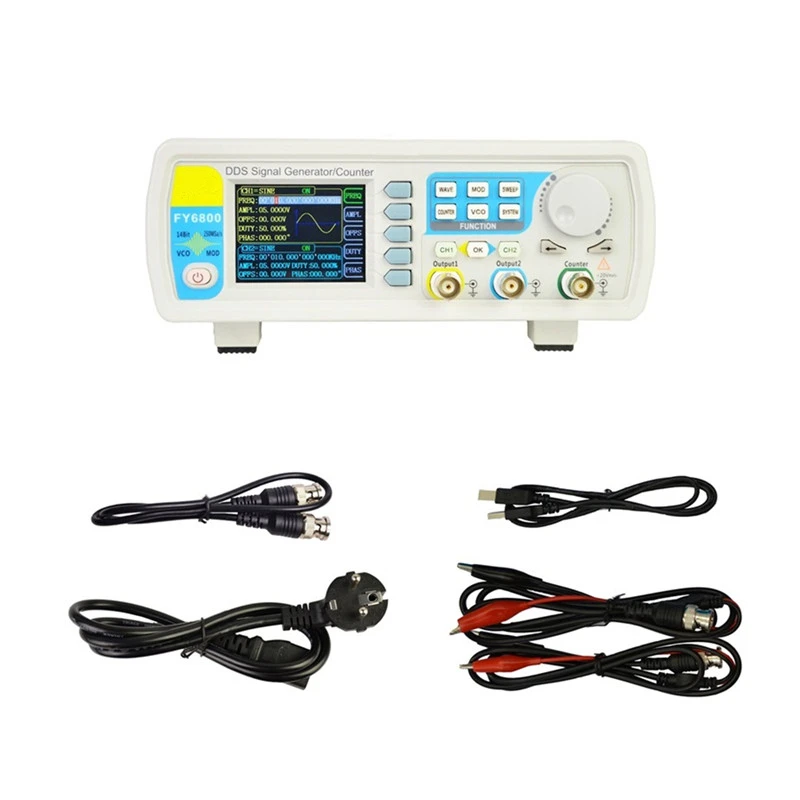 DANIU FY6800 2 канальный DDS генератор сигналов произвольной формы 14 бит 250MSa/s
