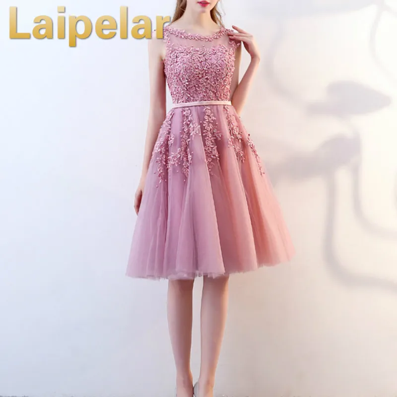 Laipelar 2019 модные тюлевые кружевные вечерние платья миди элегантное официальное