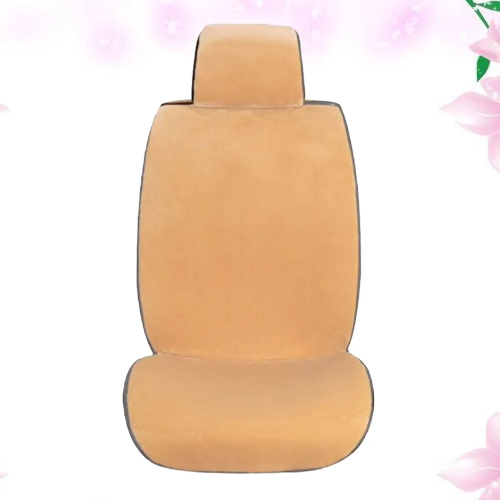 1 PC Warm Car Seat Cover for Front Soft Fluffy Winter Cushion Fits Most Truck SUV Seats(Light Yellow) | Автомобили и мотоциклы