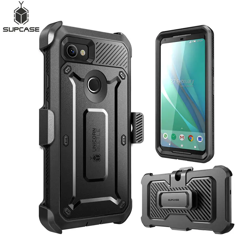 

For Google Pixel 2 XL Case SUPCASE UB Pro Full-Body Rugged Holster Clip Protective Case Cover with Built-in Screen Protector