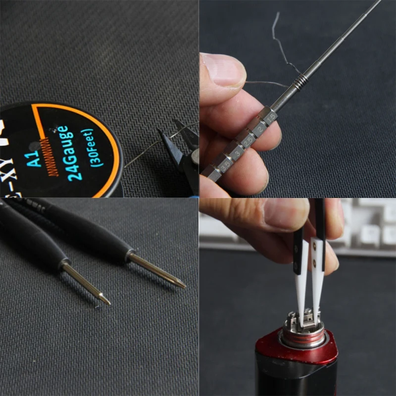 Электронная сигарета Diy Набор инструментов катушки джиг Пинцет щипцы для RDA RDTA RTA