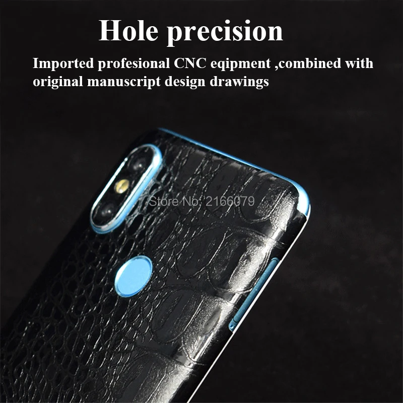 Для Xiaomi mi A2/mi 6X5 99 "Крокодил/змеиная кожа узор полное заднее покрытие матовая