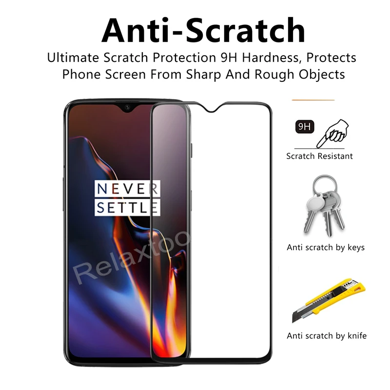 Закаленное стекло с полным покрытием для OnePlus 6 6T 3 T 5 5T Защита экрана One Plus 1 + one