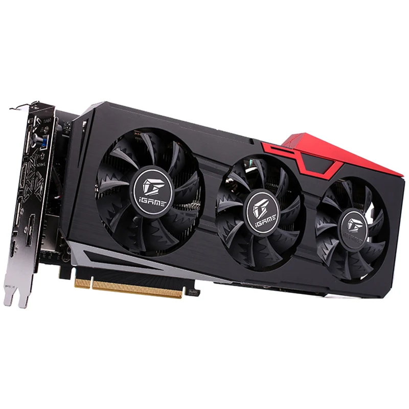 Оригинальный красочный GeForce iGame RTX 2070 Ultra 8 Гб видеокарта NVIDIA 12nm 1620 МГц GDDR6 256Bit 2304 CUDA