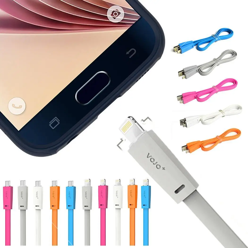 Тип C Android usb кабель для iphone ipad mini Кабели быстрой зарядки мобильного провод
