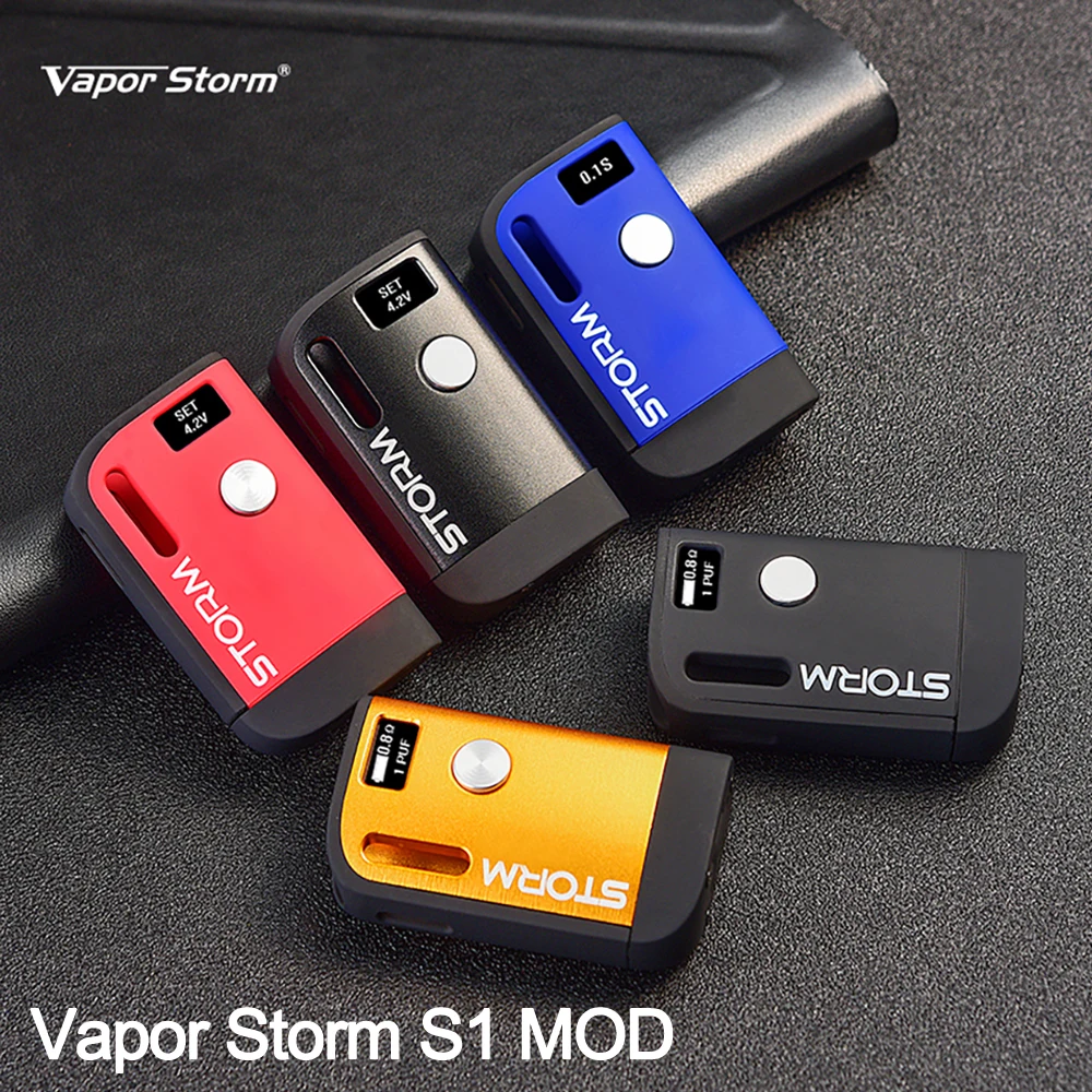 Оригинальный мод Vapor Storm S1 CBD с поддержкой атомайзера 510 Thread бокс для электронных