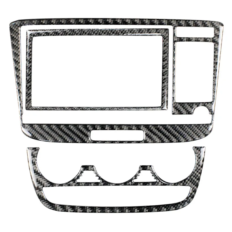 

For Audi TT 8n 8J MK123 TTRS Carbon Fiber Strip Air Conditioning CD Panel Trim Auto Interior Accessories Car Styling 3D Sticker
