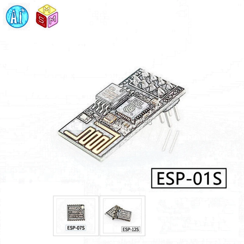 Модуль AIoT Ai-Thinker ESP8266 serial to WiFi Беспроводная Прозрачная передача ESP-01S/07S/12S разъем