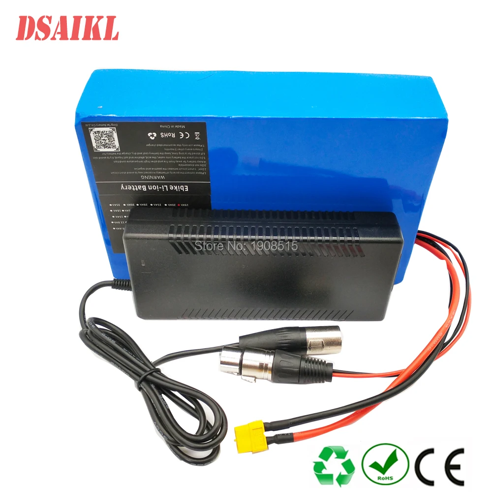Бесплатная доставка 14S 18650 51 8 V 52V 13Ah 14Ah 15Ah 16Ah 17Ah 17.5Ah ebike литий ионная батарея со