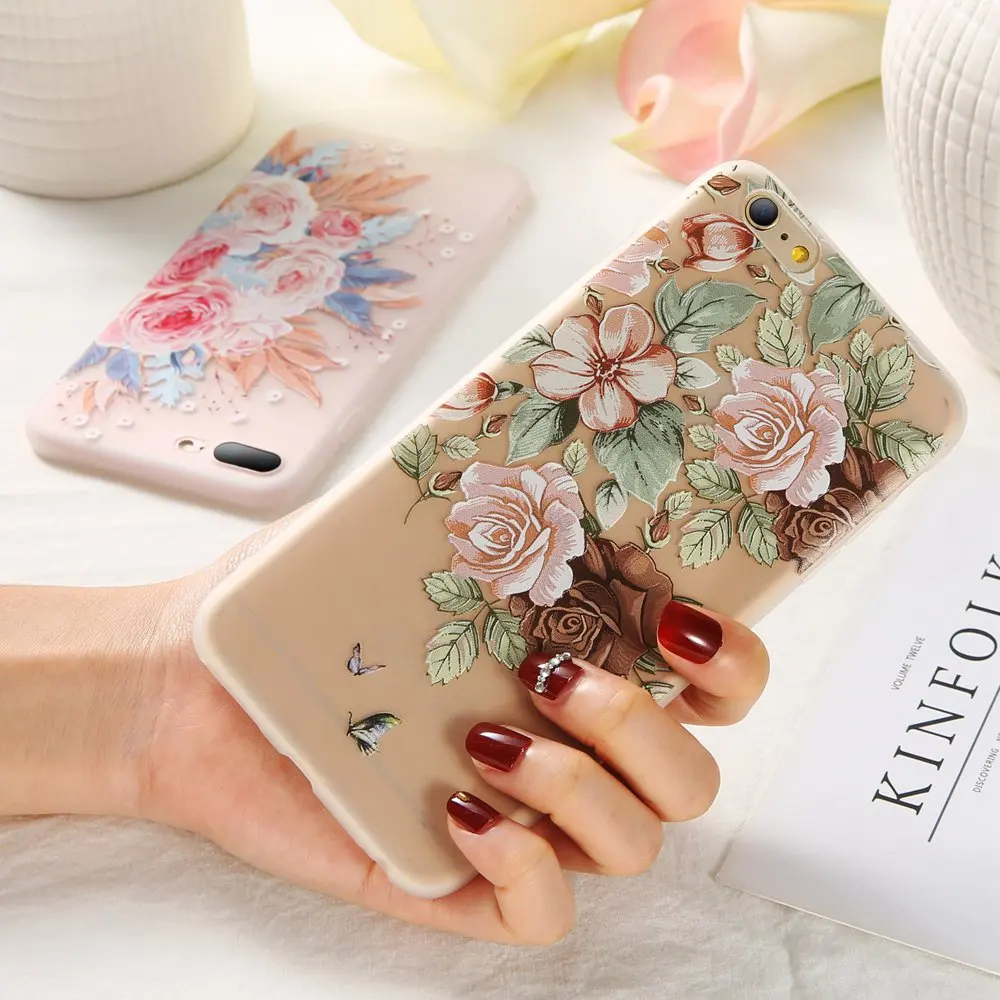 Чехол KISSCASE для телефона с 3D тиснением Huawei P30 P20 lite Pro чехлы цветочным узором Mate 20 10 9