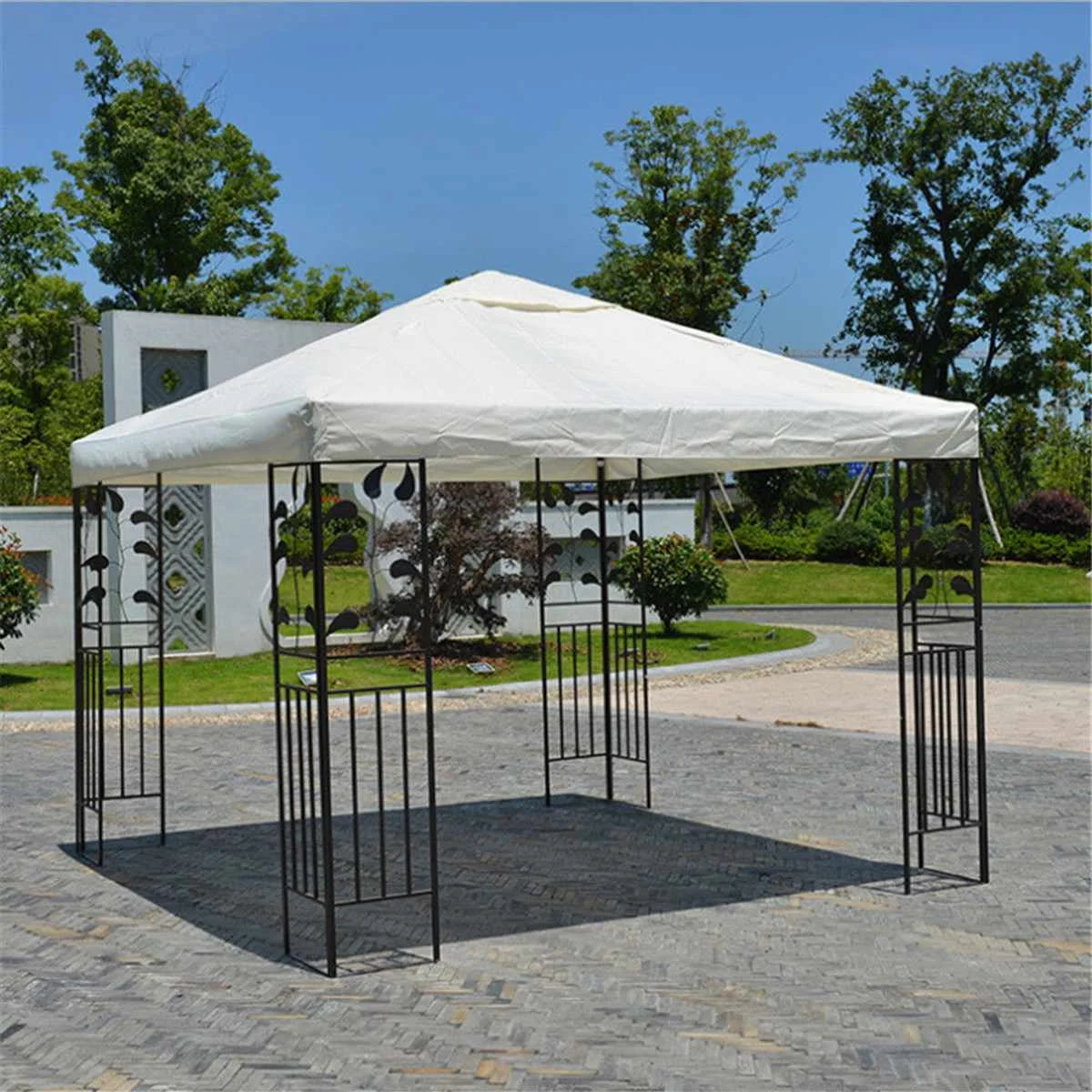 

3x3M 300D Canvas Camping Hiking Sun Shelter Outdoor Tent Canopy Top Roof Cover Patio Sun Shade Cloth Shade Shelter Replace Part