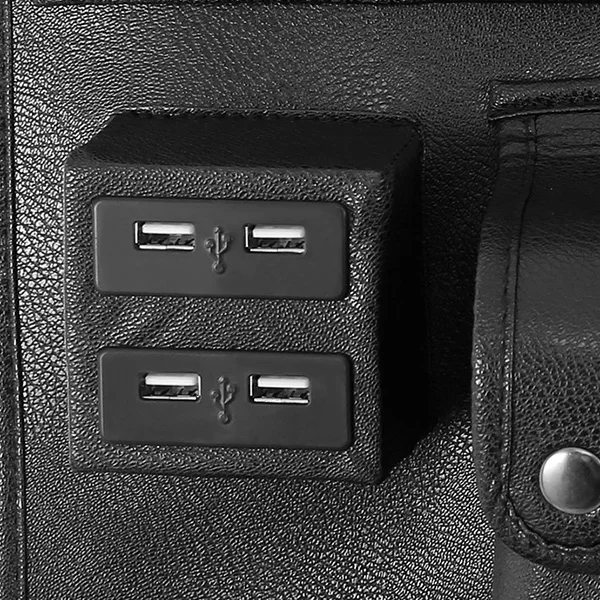 Сумка для хранения автомобильного сиденья Usb зарядное устройство искусственная
