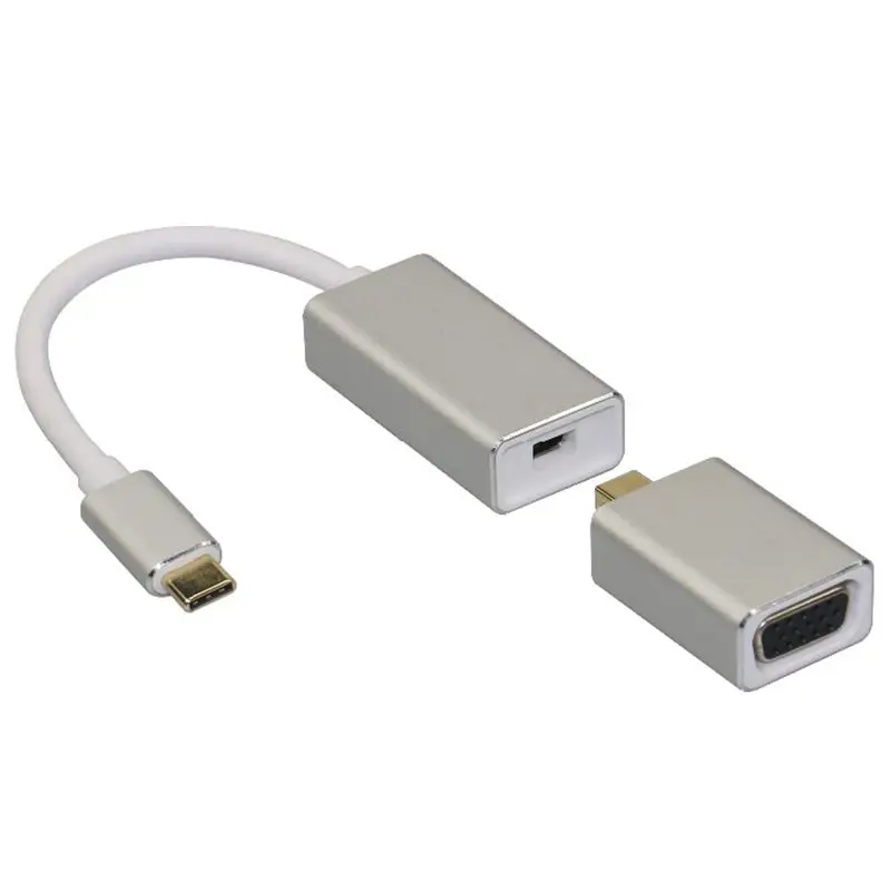 Usb C к Mini Displayport (Mini Dp) адаптеры Vga 3 в 1 Usb3.1 Type 4K 60Hz кабель 1080P Co|Адаптеры Type-C| |