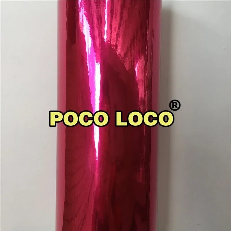Rose Red 10 Colors Easy Stretch Chrome Pink Car Vinyl Wrap Bubble Free Sticker Film | Автомобили и мотоциклы