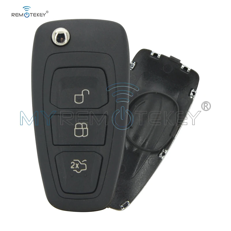 Чехол для автомобильного ключа Remtekey Flip 5WK49986 HU101 с 3 кнопками Ford C-Max Focus Grand Mondeo 2009-2014