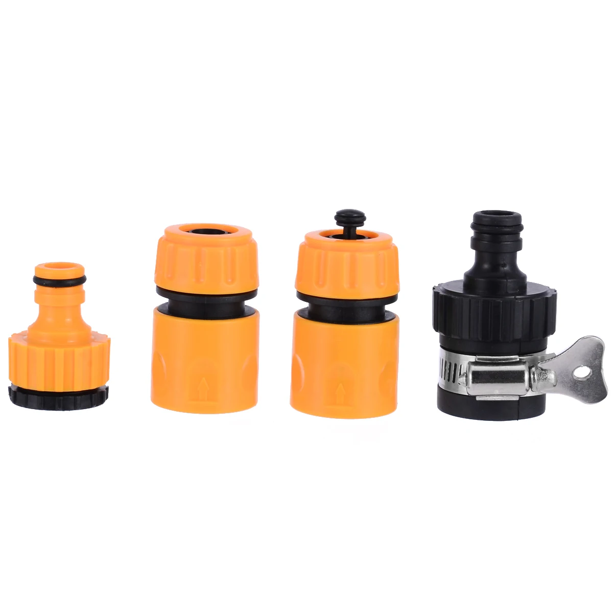 

Universal 4Pcs Garden Water Hose Pipe Tap Connection Quick Connector Fitting Adapter For Car Washing Garden Irrigation