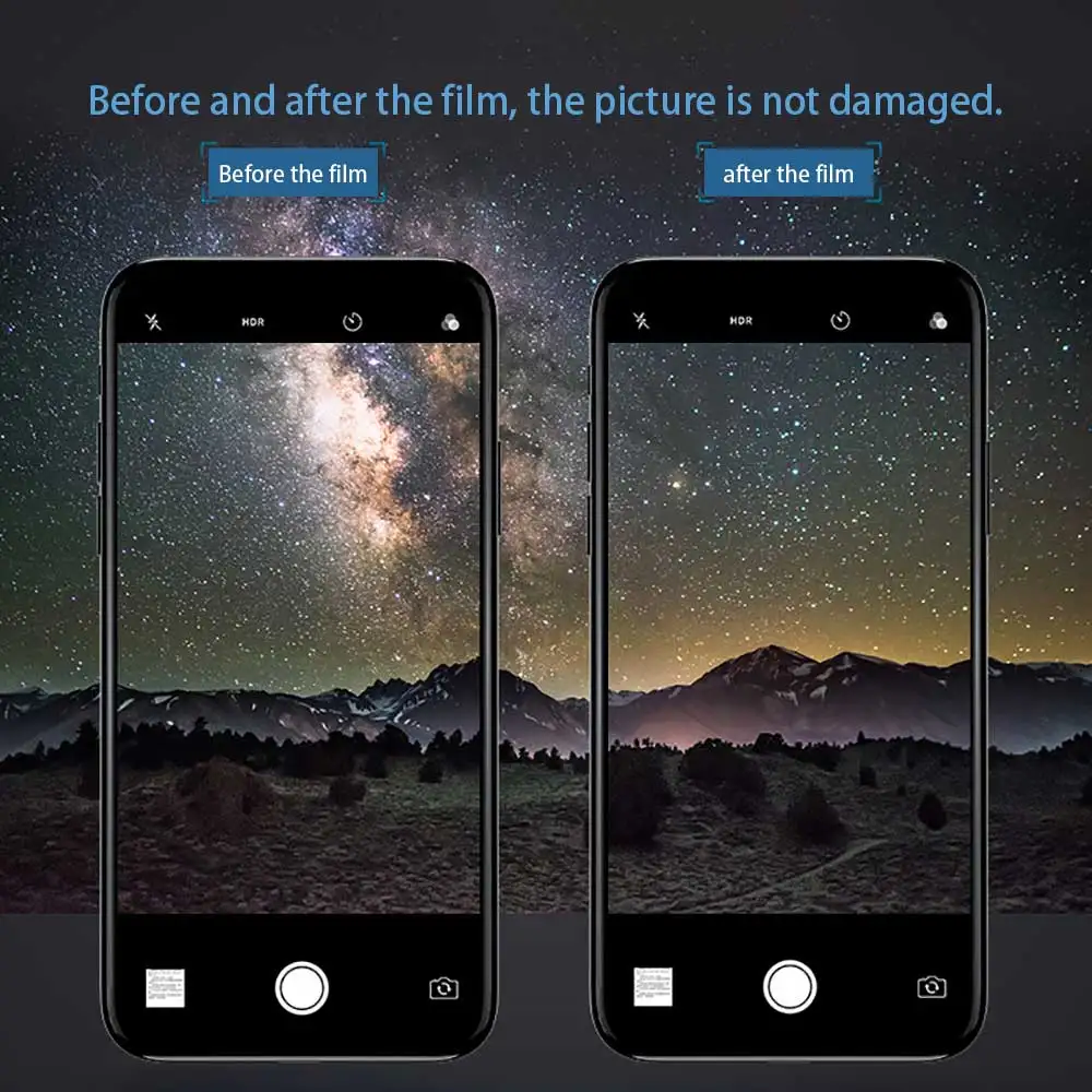 Комплект защитной пленки Powstro для камеры iPhone X задняя линза закаленное стекло