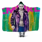 Джокер клоун 3d печать одеяло с капюшоном диван крышка путешествия Молодежный ребенок бархат плюш пледы Флисовое одеяло покрывало домашний офис