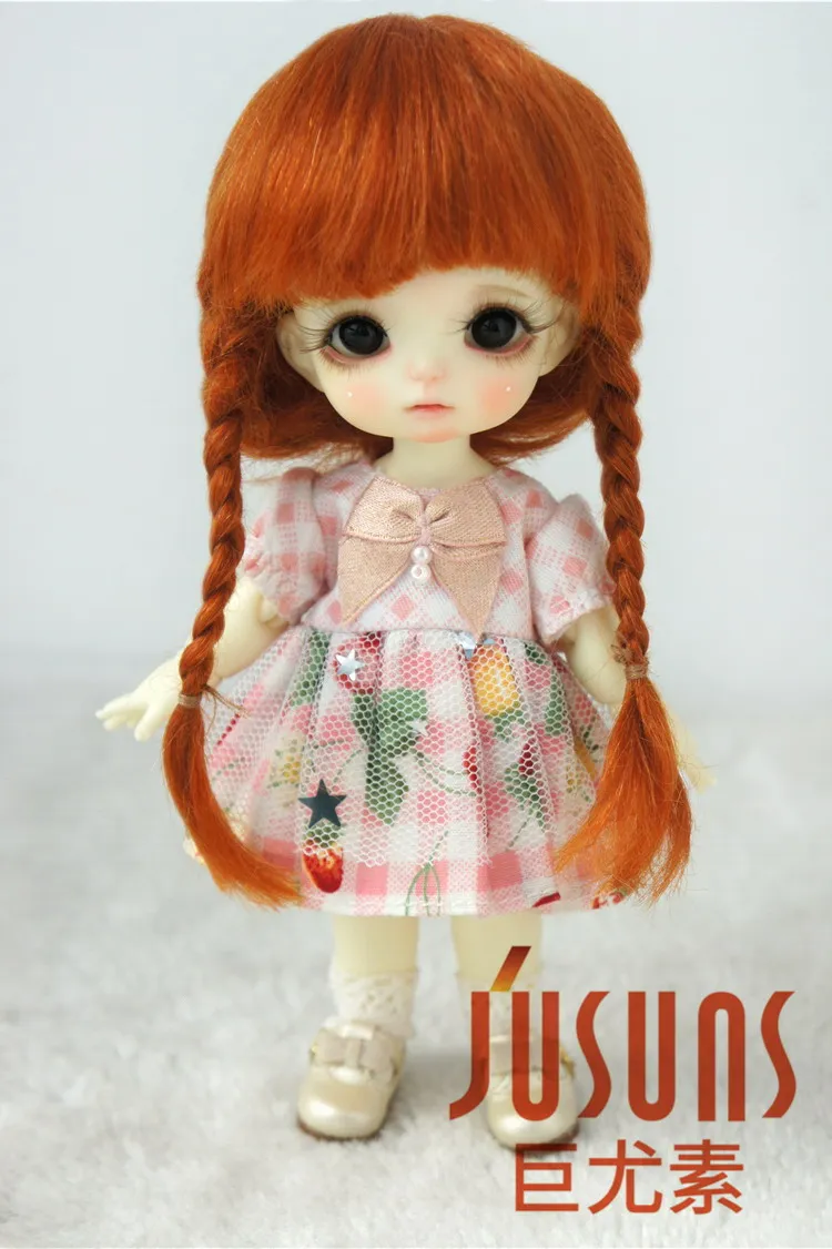 JD018 1/8 1/6 1/4 красивый парик из мохера для шарнирных кукол с двойной оплеткой