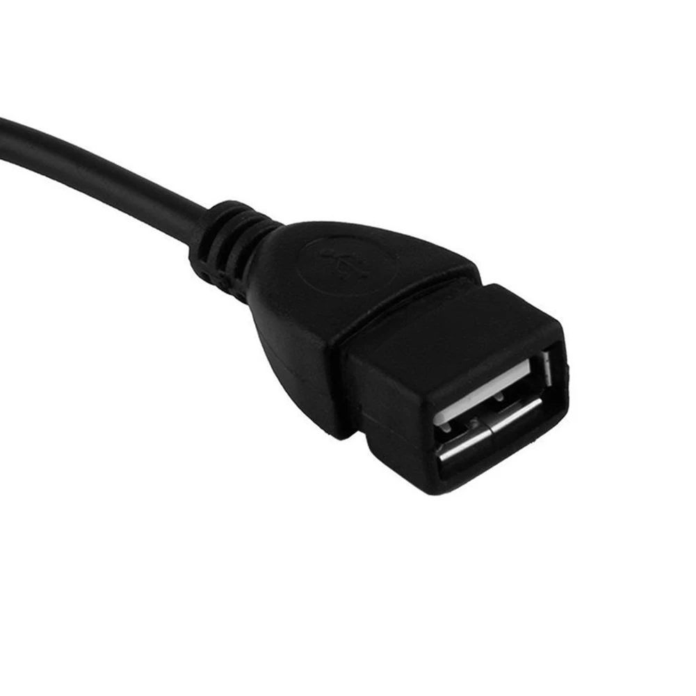 1 шт. портативный черный OTG Кабель-адаптер Plug &amp Play USB 2 0 Женский микро Мужской