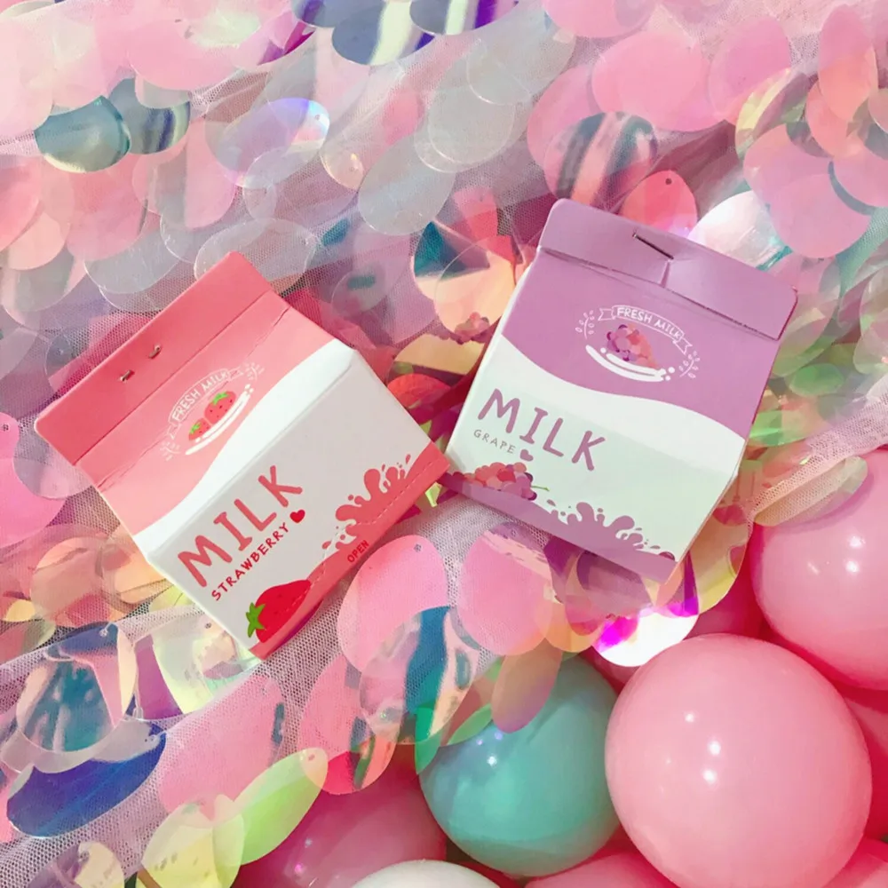 

200sheets Strawberry Milk Case Memobox Kawaii Note Paper School Office Cute Stationery Supply