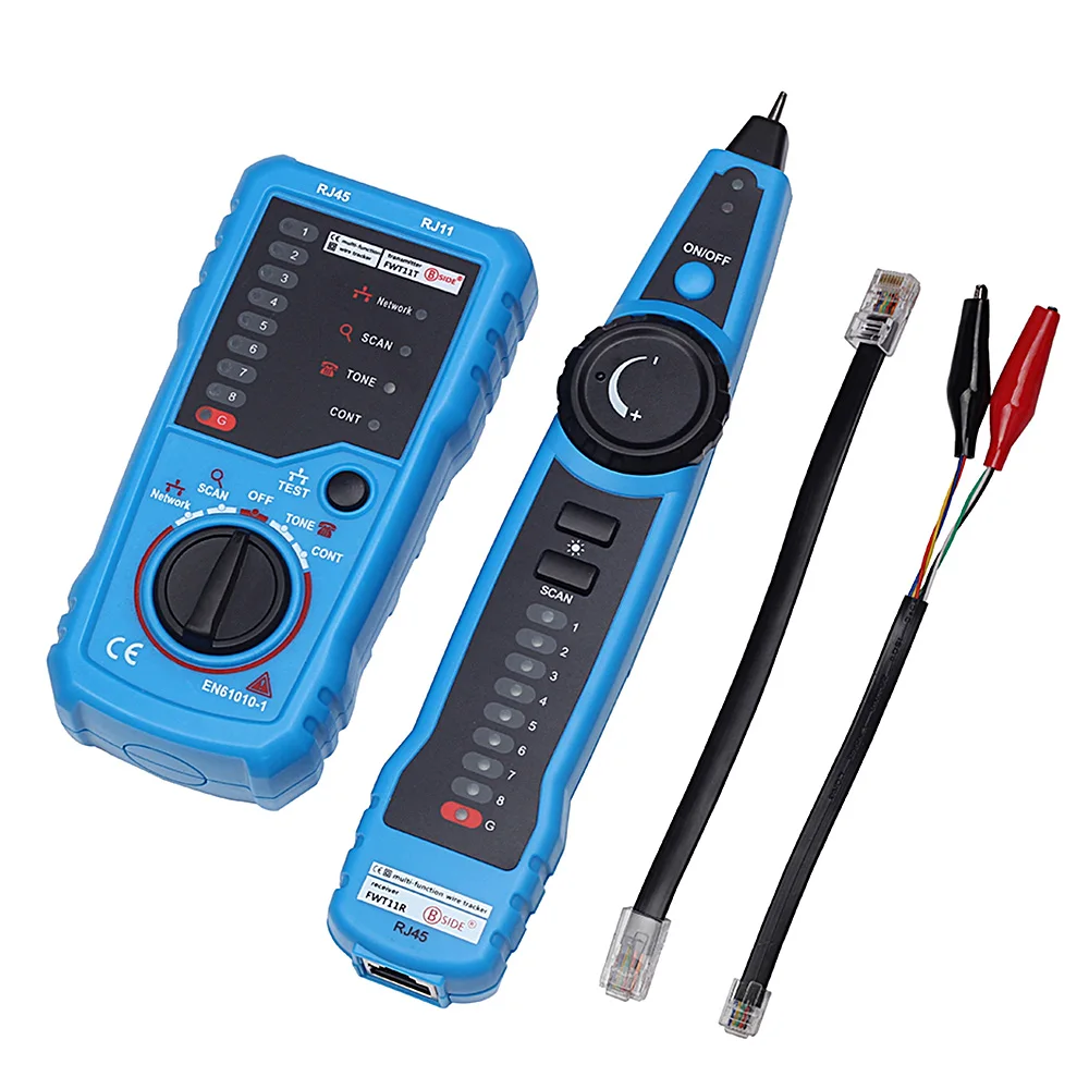 Тестер кабелей Elisona LAN тестер для сетей RJ11 RJ45 Cat5 Cat6 детектор телефонных проводов
