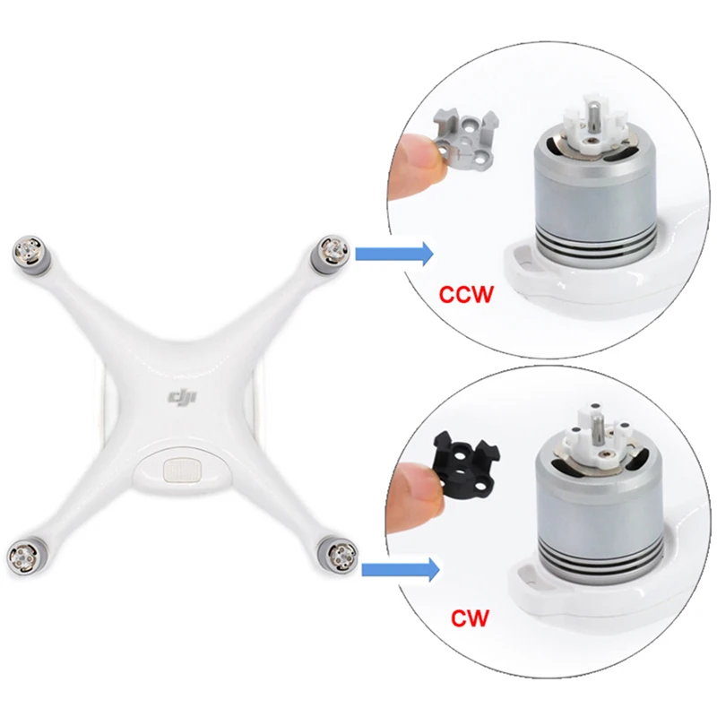 Phantom 4 крепление пропеллера ing кронштейн пластины (CW и CCW) металлический пропеллер