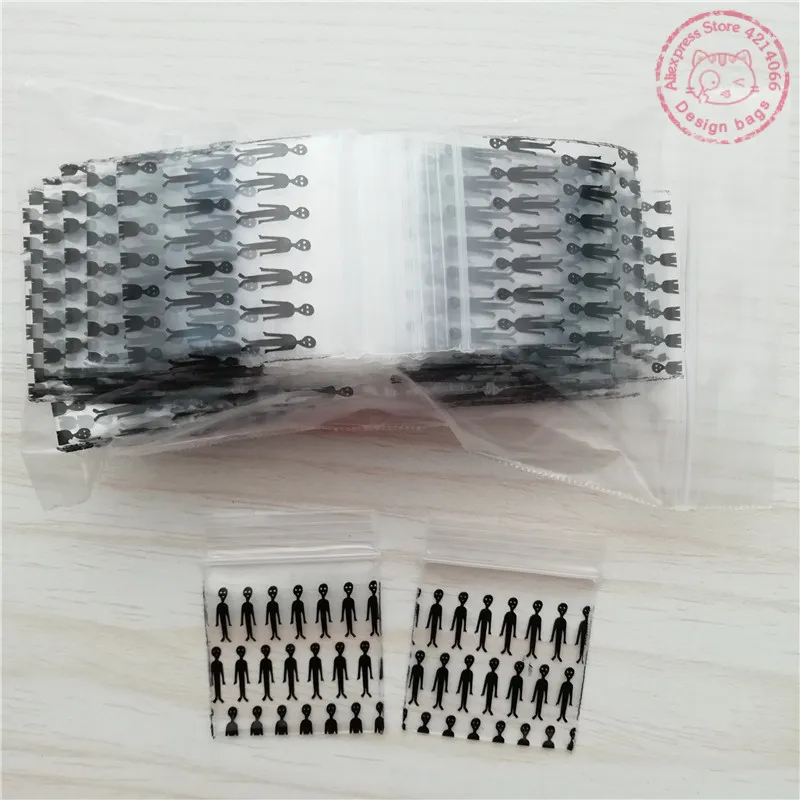 100 Mini пластиковые мешочки 125125 черные мужские дизайнерские сумки с принтом 1 25X1 25