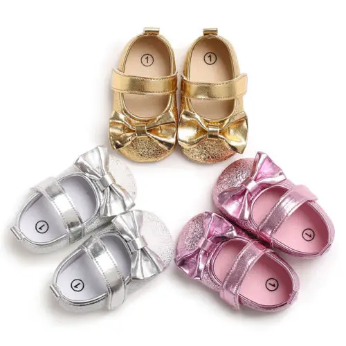 

Pudcoco Toddler Infant Baby Boy Girls Fancy Princess Shoes Kids Soft Sole Crib Shoes Size 0-18M