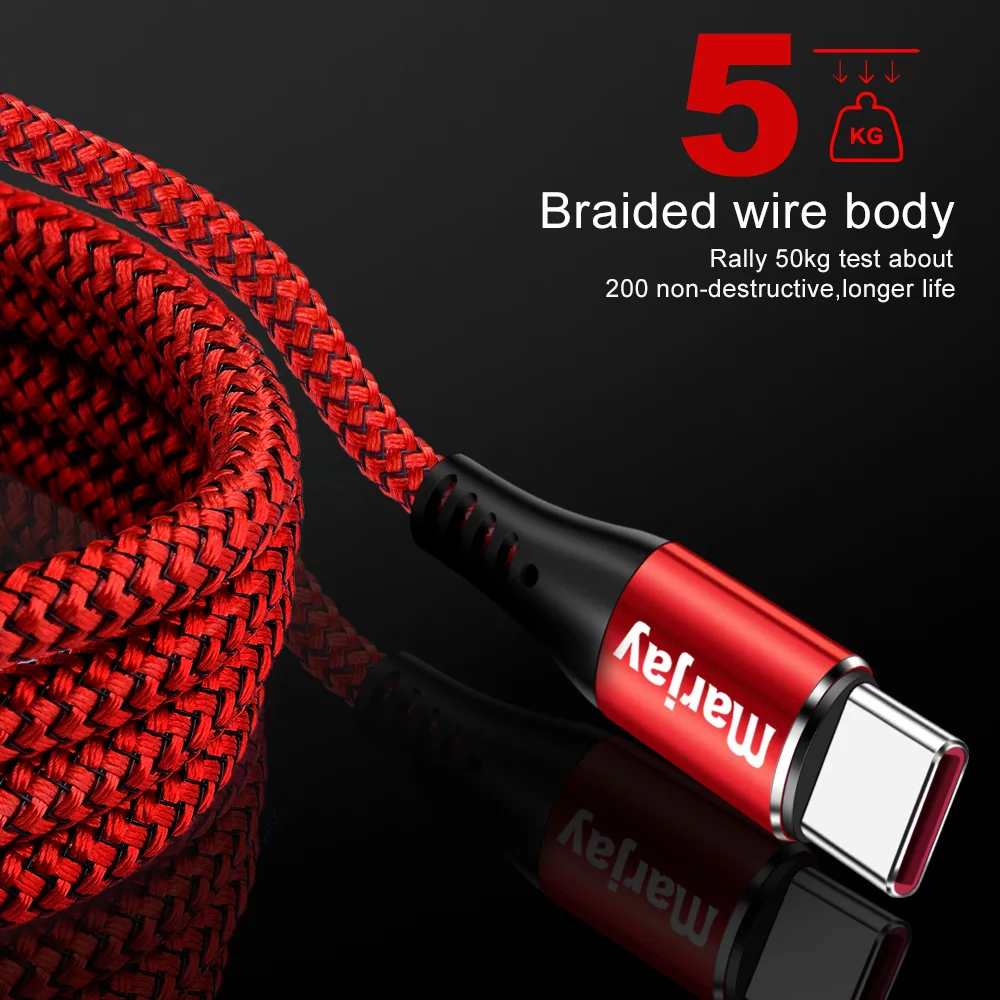 Marjay 5A USB Type C кабель быстрое зарядное устройство для Samsung мобильный телефон
