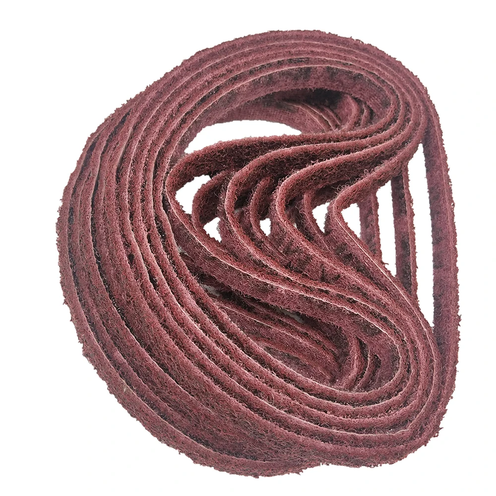

10 PCS 533 x 10mm 600 Grits Polishing Nylon Belt Sand Belt for Stainless Steel Wood Polishing Deburring Accessories