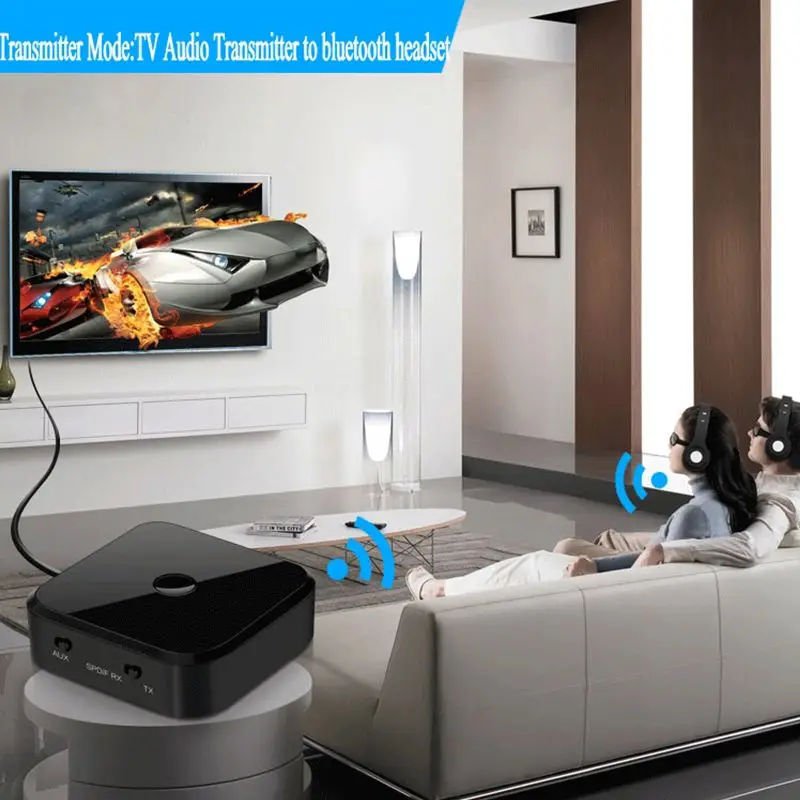 HIFI беспроводной адаптер Bluetooth приемник передатчик аудио 3 5 мм SPDIF оптическое