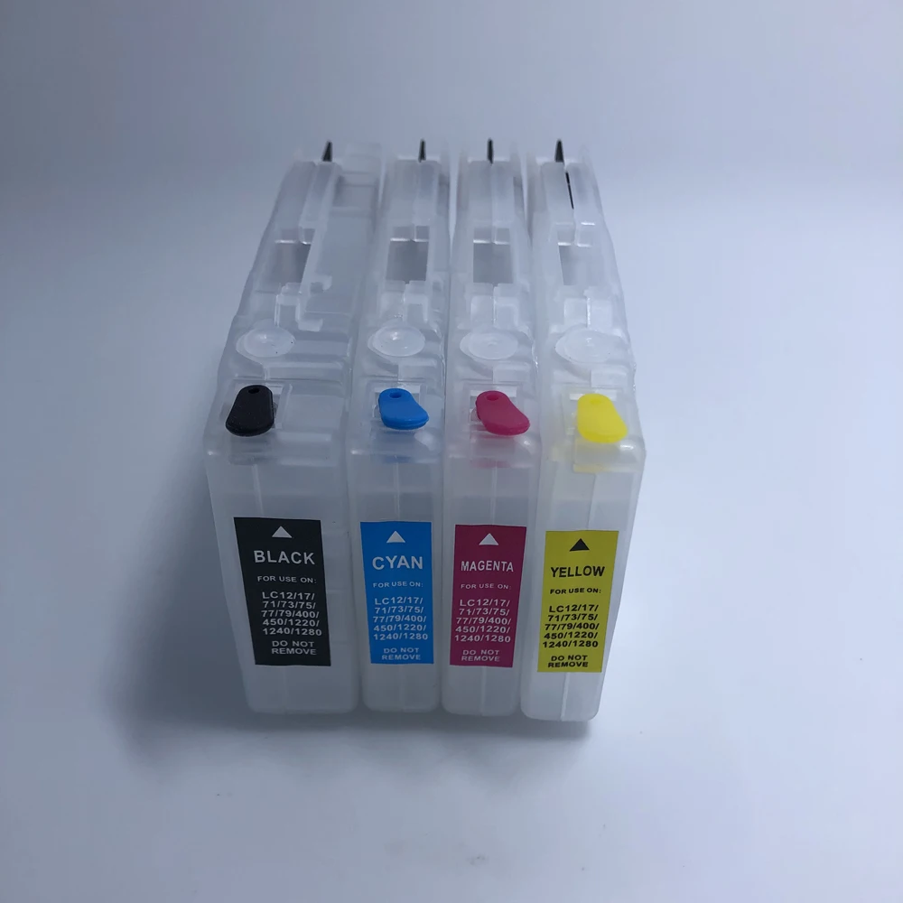 Пустой пополняемый картридж YOTAT для чернил LC12 LC40 LC71 LC73 LC75 LC400 LC1220 LC1240|ink cartridge|refillable