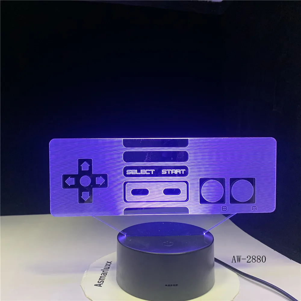 Светодиодная настольная лампа 3D с USB подсветкой 7 цветов|Ночники| |