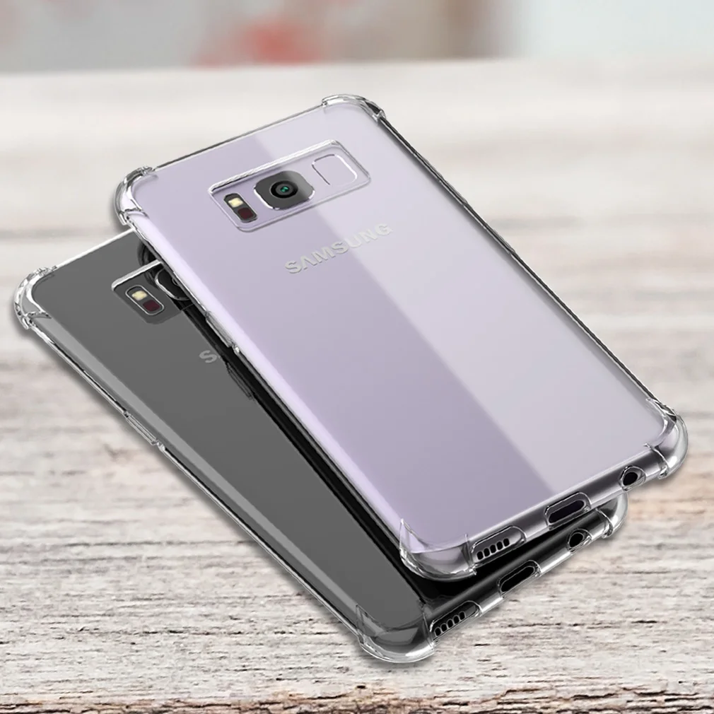 Силиконовый чехол для samsung Galaxy A5 A3 2017 J3 J5 S8 S9 плюс S7 край мягкая обложка анти knock